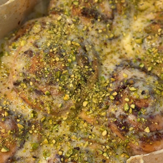 SOURDOUGH RASPBERRY PISTACHIO ROLLS